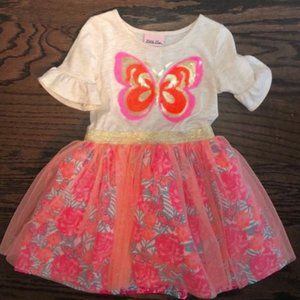 Little Lass Butterfly TUTU dress size 4T